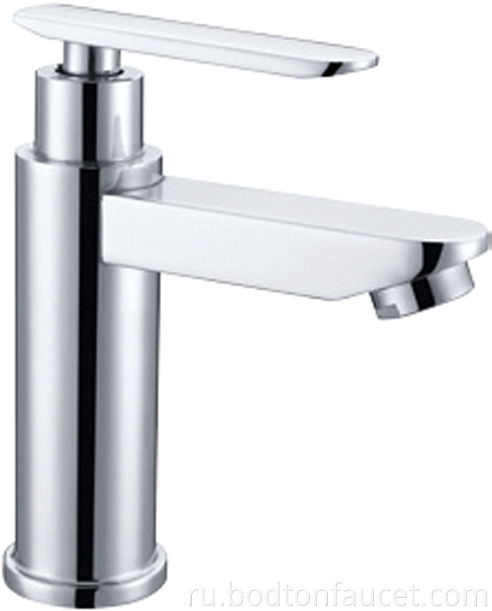 Single handle cold basin faucet